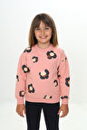 Toontoy Kız Çocuk Pano Baskılı Sweatshirt