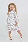 Toontoy Kız Çocuk Çiçek Desenli Elbise