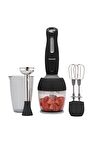 HOMEND Handmaid 1908h Blender Set Siyah Gri