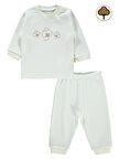 Civil Baby Bebek Organik Pijama Takımı 1-9 Ay Ekru