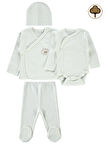 Civil Baby Organik Prematüre Zıbın Takımı Ekru