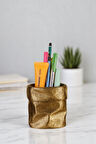 Kalemlik Masa Kalemliği Organizer Kalemlik Altın Eskitme Renk Model 80