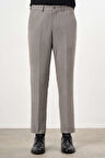  Erkek KAHVE Poliviskon Trend Desenli Dynamic Fit Classic Pantolon
