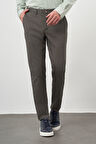  Erkek Haki Pamuk Yan Cep Slim Fit Chino Pantolon