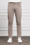  Erkek Bej Mevsimlik Pamuk 5 Cep Dynamic Fit Jean Pantolon