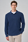  Erkek İndigo Trend Polo Yaka Dynamic Fit Rahat Kesim Triko