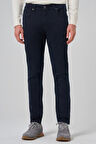  Erkek Lacivert Denim 5 Cep Slim Fit Jean Kot Pantolon