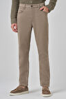  Erkek Bej Denim 5 Cep Dynamic Fit Jean Kot Pantolon