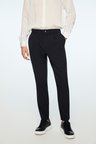 Erkek Lacivert Polyamid Trend Desenli Slim Fit Pantolon