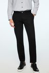  Erkek Siyah Pamuk Trend Düz Slim Fit Chino Pantolon