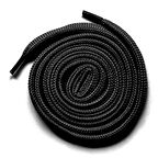 Siyah 1 cm Kalınlığında 1 Çift Yassı Spor Ayakkabı Bağcığı