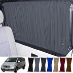 Mercedes Vito W639 5 Cam 2003-2014 Uyumlu Gri Raylı Oto Perde Takımı