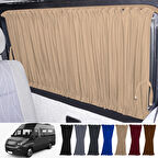 Iveco Daily 6/7 Nesil Uzun Şase 2014-2023 Uyumlu Krem Raylı Oto Perde Takımı