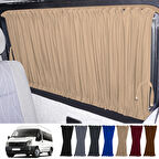 Ford Transit Uzun Şase T16 5.nesil 2000-2006 Uyumlu Krem Raylı Oto Perde Takımı