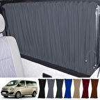 Ford Custom Uzun Şase 2012+ Uyumlu Gri Raylı Oto Perde Takımı