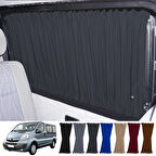 Opel Vivaro A 2001-2014 Uyumlu Füme Raylı Oto Perde Takımı