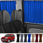 Fiat Doblo I 2000-2010 Uyumlu Mavi Raylı Oto Perde Takımı