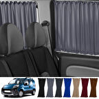 Peugeot Bipper 2008-2014 Uyumlu Gri Raylı Oto Perde Takımı