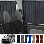 Citroen Berlingo 2.nesil 2008-2018 Uyumlu Füme Raylı Oto Perde Takımı