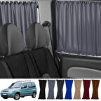 Citroen Berlingo 1.nesil 1996-2009 Uyumlu Gri Raylı Oto Perde Takımı