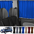 Renault Kangoo 1 . Nesil Kısa Şase 1997-2009 Uyumlu Mavi Raylı Oto Perde Takımı