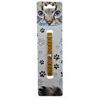 Jooys Kadife Zilli Halkalı Kedi Boyun Tasması Hardal