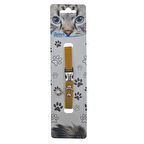 Jooys Kadife Zilli Kedi Boyun Tasması Hardal