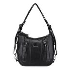 Yıkama Deri Omuz Askılı Kadın Çantası 21-K Barcelona 1838