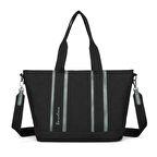 Barcelona Dev Boy Exclusive Kanvas Kumaş Kadın Omuz Çantası 1312