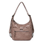 Yıkama Deri Hem Sırt Hem Omuz Kadın Çantası 21-K Barcelona 1890