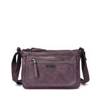 Yıkama Deri Askılı Postacı Kadın Çantası 21-K Barcelona 1895