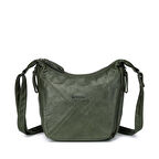 Yıkama Deri Askılı Postacı Kadın Çantası 21-K Barcelona 1896