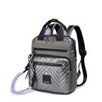 Smart Bags Parlak Kumaş Küçük Boy Askılı Kadın Sırt Çantası 3250