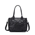 Yıkama Deri Omuz Askılı Kadın Çantası 21K Barcelona 1910