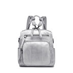 Yıkama Deri Sırt Askılı Kadın Çantası 21K Barcelona 1915