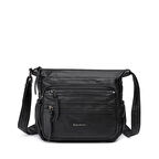 Yıkama Deri Askılı Kadın Postacı Çantası 21K Barcelona 1918