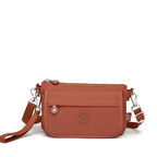 Minik Boy Krinkıl Kumaş Kadın Postacı Çantası Smart Bags 1191