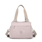 Krinkıl Kumaş Kadın Omuz Çantası Smart Bags 1125 Kum