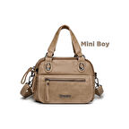 Mini Boy Yıkama Deri Elden Tutmalı Kadın Çantası 21-K Barcelona 1933