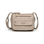 Yıkama Deri Postacı Askılı Kadın Çantası 21-K Barcelona 1934