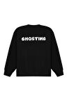 Oversize Kesin Unisex Ghosting Sweatshirt Siyah