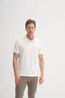 Cazador Polo Yaka Regular Fit Örme Dalga Desenli Tişört