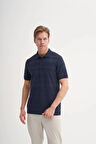 Cazador Polo Yaka Regular Fit Örme Çizgi Dokulu Tişört