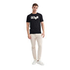 Erkek Marka Yazılı T-shirt