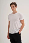 Cazador Slim Fit Bisiklet Yaka Pamuklu Düz Tişört