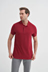 Cazador Erkek T-shirt Polo Yaka 4613 Bordo