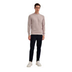 Slim Fit Mevsimlik 3 İplik Pamuk Karışımlı Sweatshirt-56100