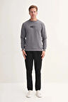 Cazador Slim Fit Mevsimlik 3 İplik Pamuk Karışımlı Sweatshirt-54160