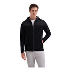 Erkek Kapüşonlu Polar Kumaş Basic Regular Fit Sweat Hırka-56390