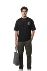 Cazador 44935 Siyah Erkek Bisiklet Yaka Tshirt